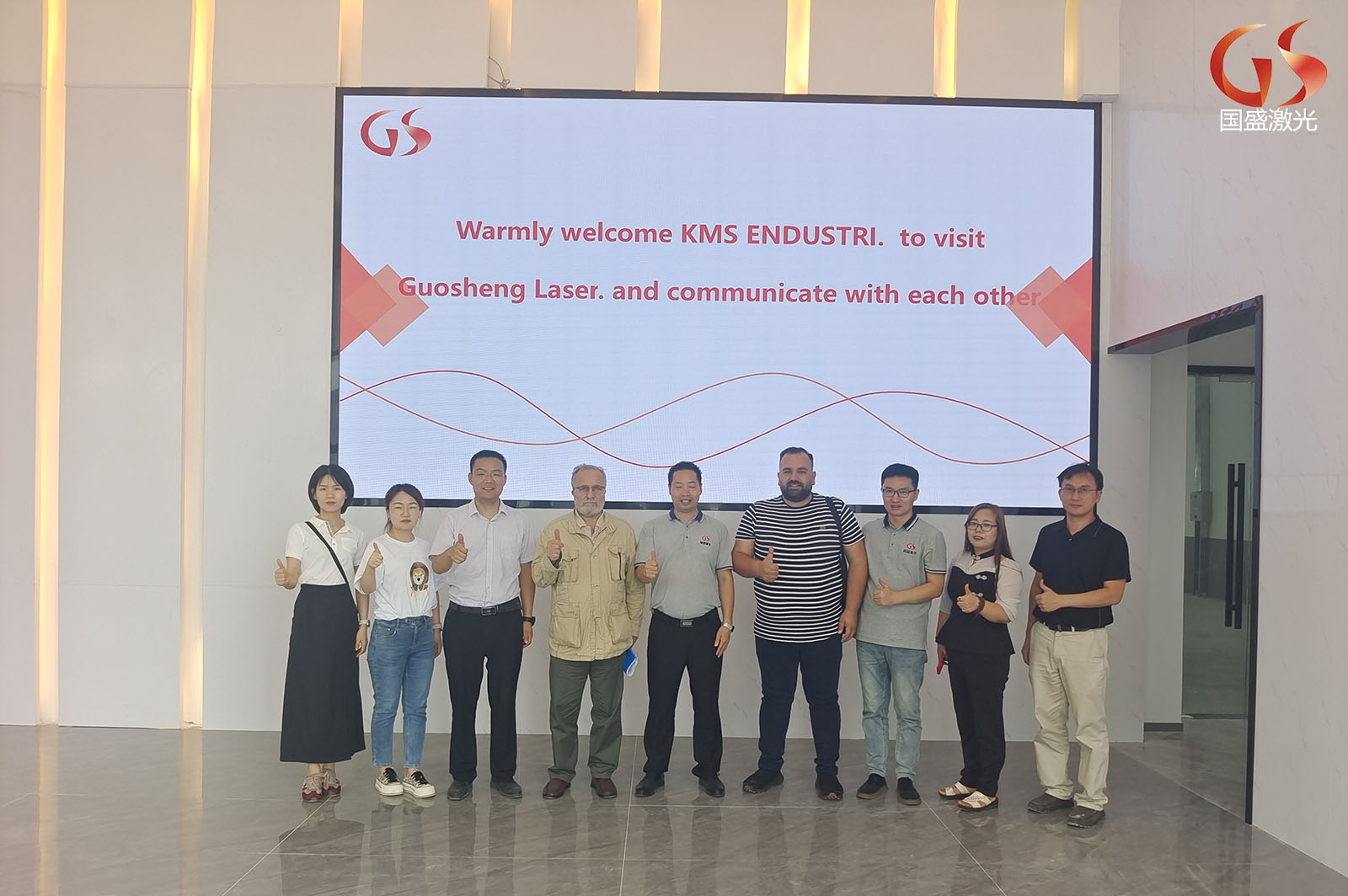 土耳其KMS INDUSTRi總裁一行到訪西安國(guó)盛激光科技有限公司，尋求進(jìn)一步的合作